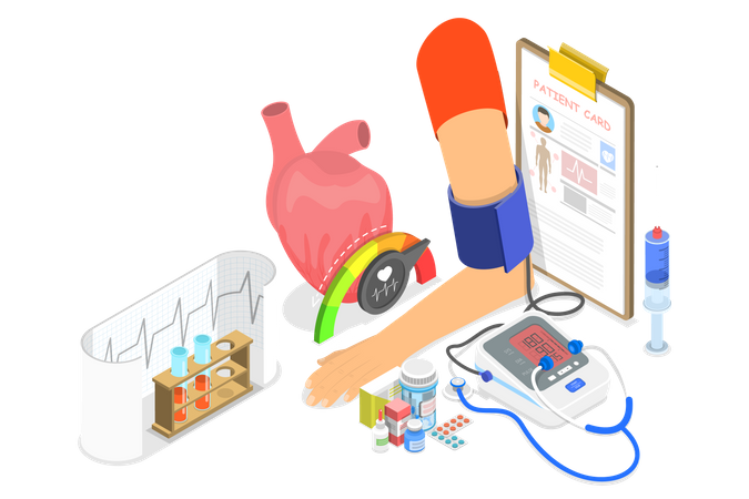 Blood Pressure  Illustration