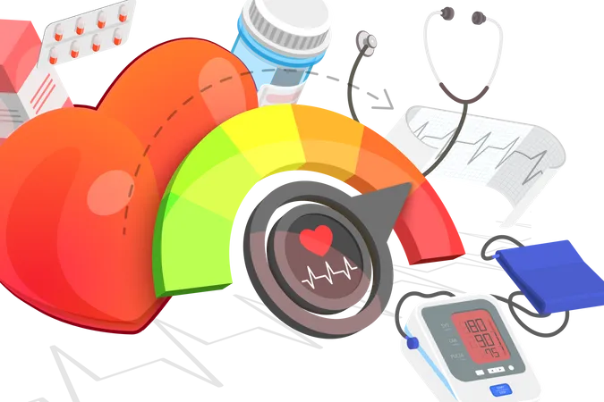 Blood Pressure Measurement  Illustration