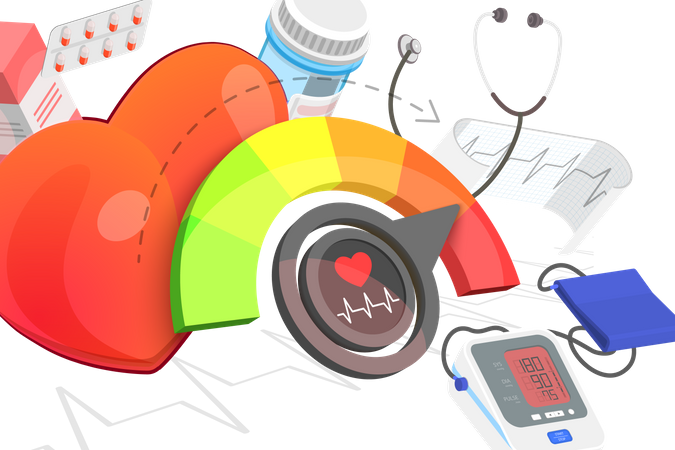 Blood Pressure Measurement  Illustration