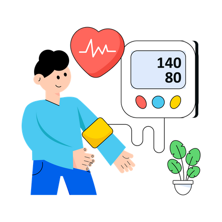 Blood Pressure Screening  Illustration