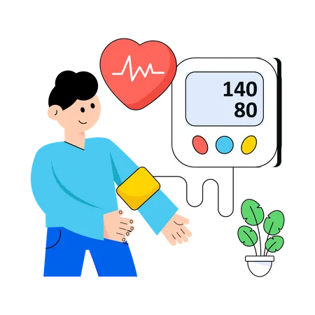Blood Pressure Screening  Illustration