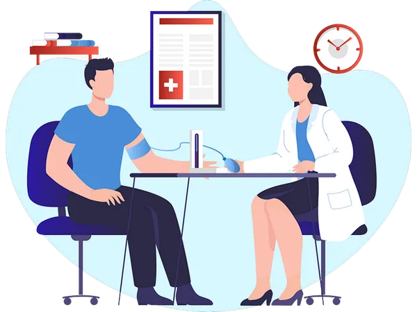 Blood Pressure Screening  Illustration