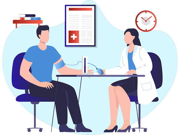 Blood Pressure Screening  Illustration