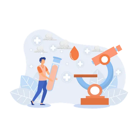 Blood sample  Illustration