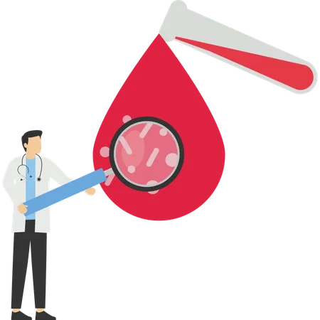 Blood test  Illustration