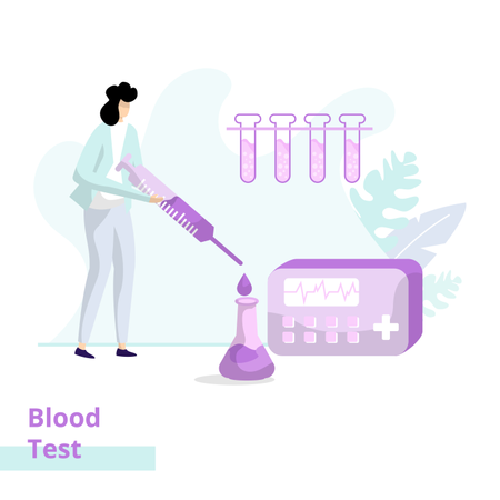 Blood Test Illustration