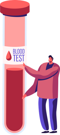Blood Test  Illustration