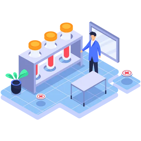 Blood test  Illustration