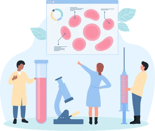 Blood test  Illustration