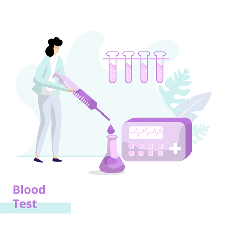 Blood Test  Illustration