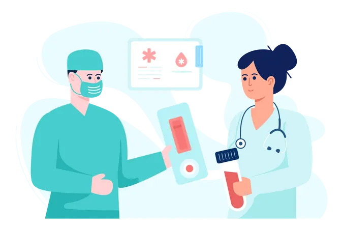 Blood Test  Illustration