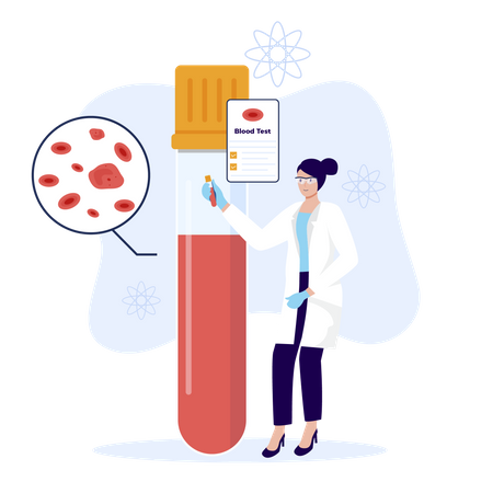 Blood test  Illustration