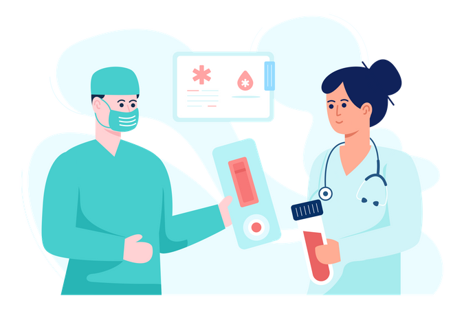 Blood Test  イラスト