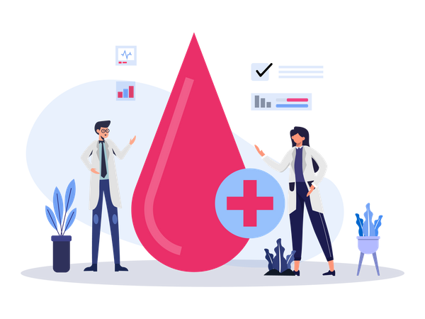 Blood Testing  Illustration