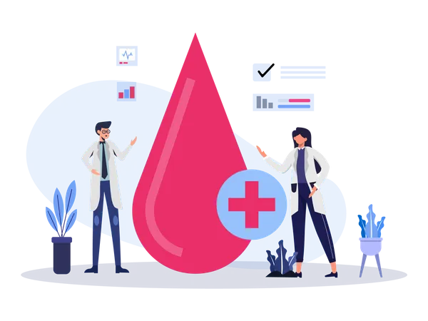 Blood Testing  Illustration