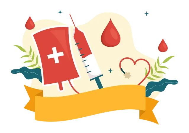 Blood Transfusion  Illustration