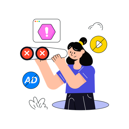 Bloquer les publicités sur Internet  Illustration