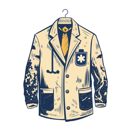 Manteau de docteur  Illustration