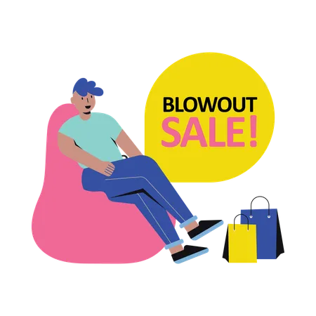 Blowout Sale  Illustration