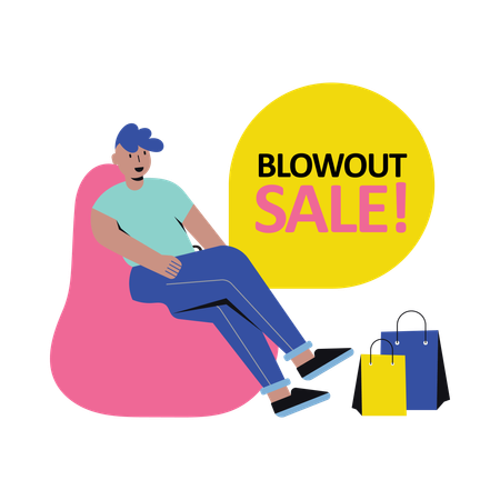 Blowout Sale  Illustration