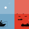 red ocean illustration free download