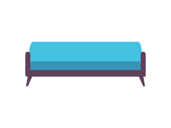 Blue sofa  Illustration