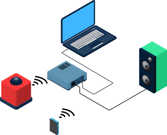 Bluetooth enabled device  Illustration