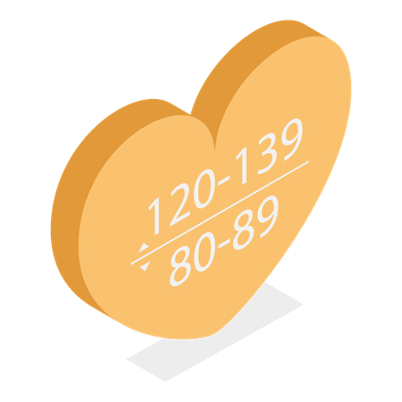 Blutdruckdiagramm  Illustration