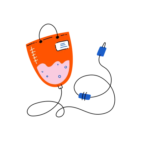 Bluttransfusion  Illustration