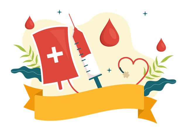 Bluttransfusion  Illustration