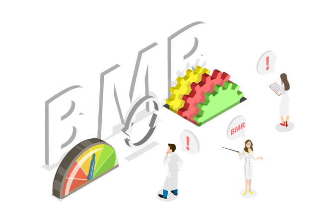 BMR with business people  Illustration