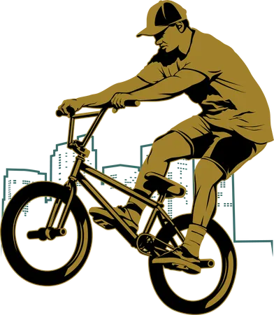Bmx Riders Club  Illustration