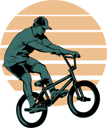 Bmx Urban Extreme Sport  Illustration