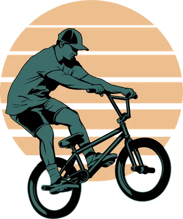 Bmx Urban Extreme Sport  Illustration