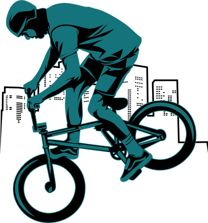 Bmx Urban Style  Illustration