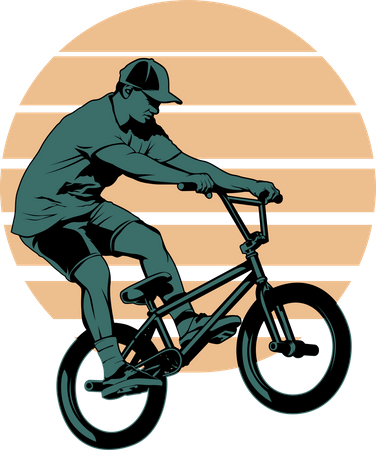 Bmx Urbano Deporte Extremo  Ilustración