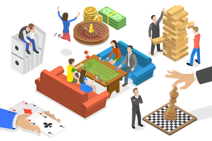 Board Games  Illustration