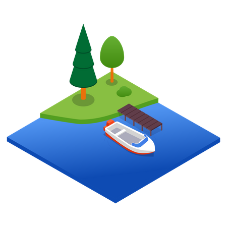 Boating Illustration