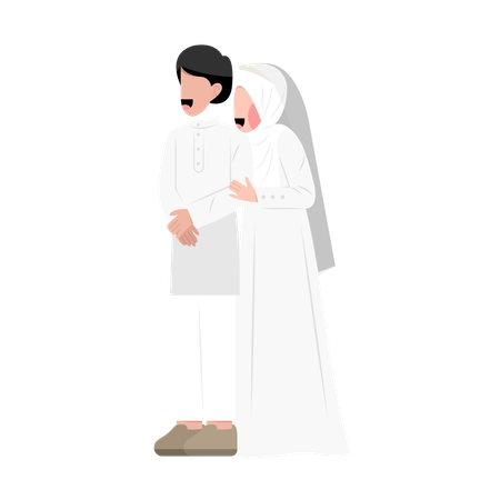 Pareja de boda  Ilustración