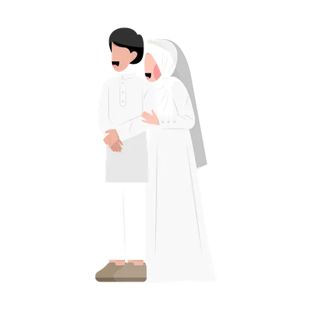 Pareja de boda  Ilustración