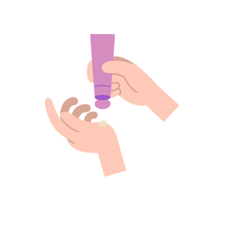 Body care lotion  Illustration