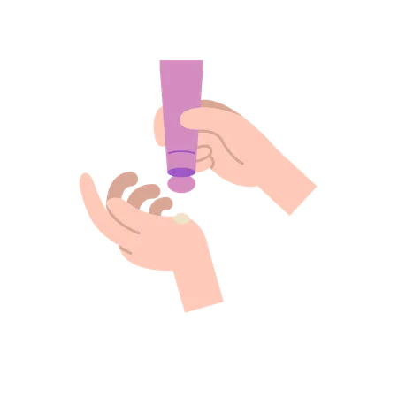 Body care lotion  Illustration