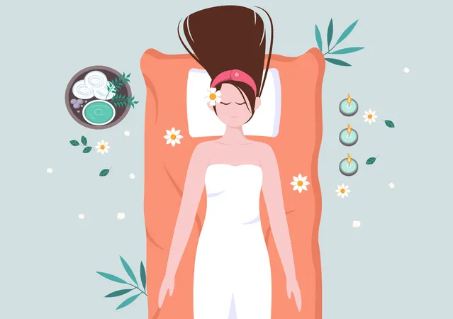 Premium Massage And Body Spa Illustration Illustration pack from Beauty  Illustrations