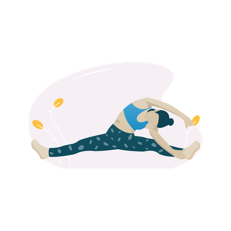 Body stretching exercise  Illustration