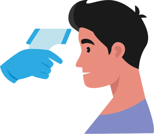 Body temperature measurement tool  Illustration