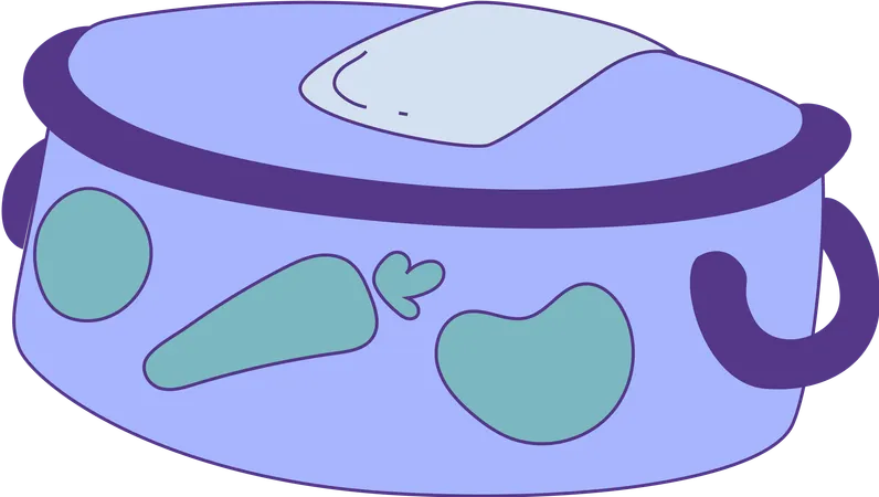 Boîte à déjeuner  Illustration