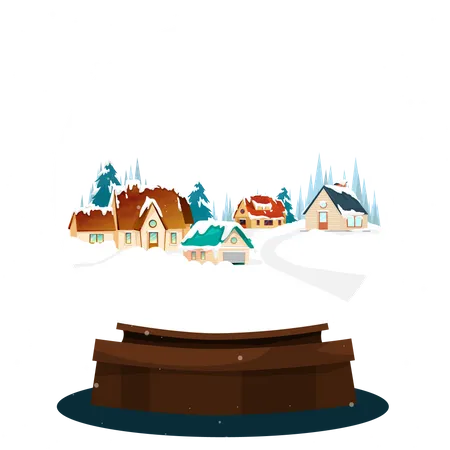 Bola de nieve  Ilustración