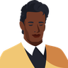 black men in suit illustration