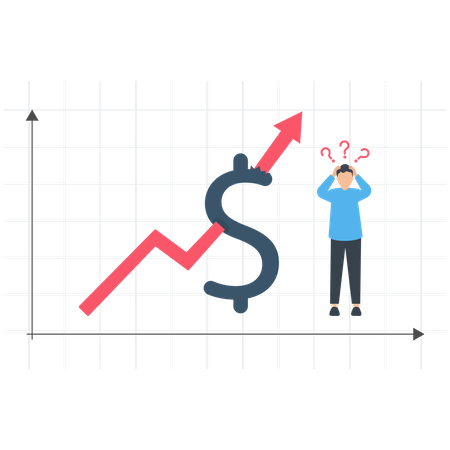 Bolha do mercado de ações  Ilustração