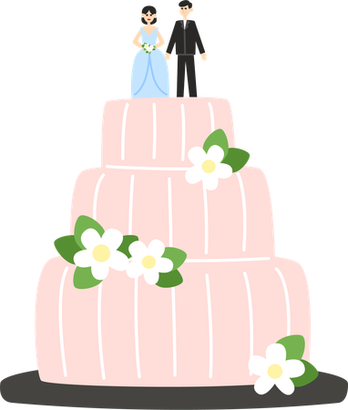 Bolo de casamento  Ilustração